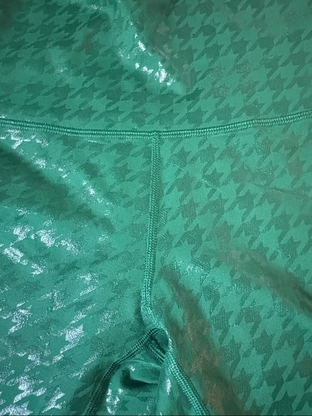 Offline by Aerie The Hugger Green Houndstooth Leggings SIZE M - Picture 8 of 8